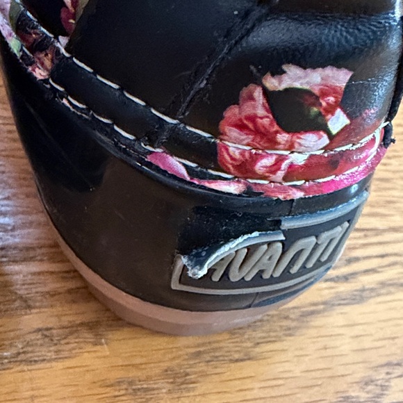 AVANTI Floral Lace-Up Women's Rain Boots Size 7 - Picture 3 of 11